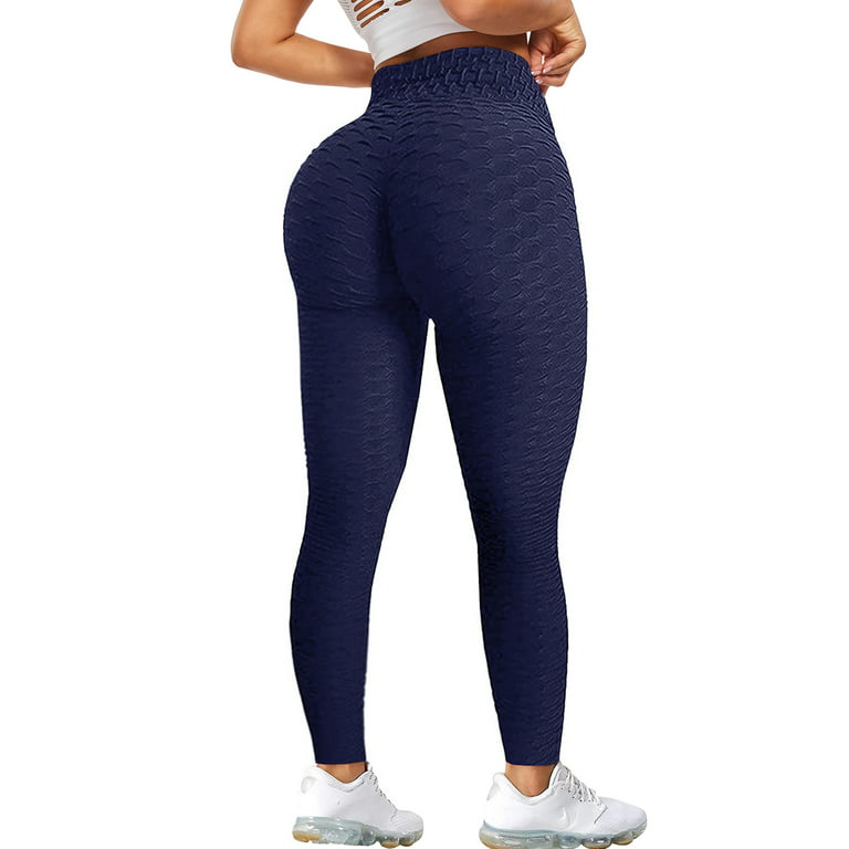 LELINTA Workout Butt Lifting Leggings with Pockets High Waisted Tummy  Control Leggings for Women Anti Cellulite Leggings 