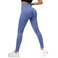 thumbnail image 1 of Women's High Waisted Scrunch Yoga Pants, Butt Lifting Peach Butt Fitness Leggings for Women, Soft Comfortable High Rise Workout Pants for Gym, Yoga and Daily Wear Purple, 1 of 7
