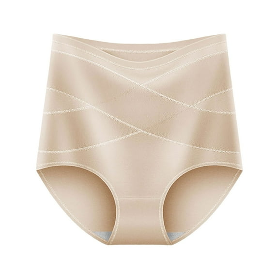 Women's High Waisted Seamless Panties Shaping Thong Shapewear Comfortable Underwear for Everyday Wear