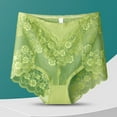 thumbnail image 1 of Women's High Waisted Seamless Thong Panty with Lace Jacquard - Comfortable Breathable Underwear for Everyday Wear, 1 of 3
