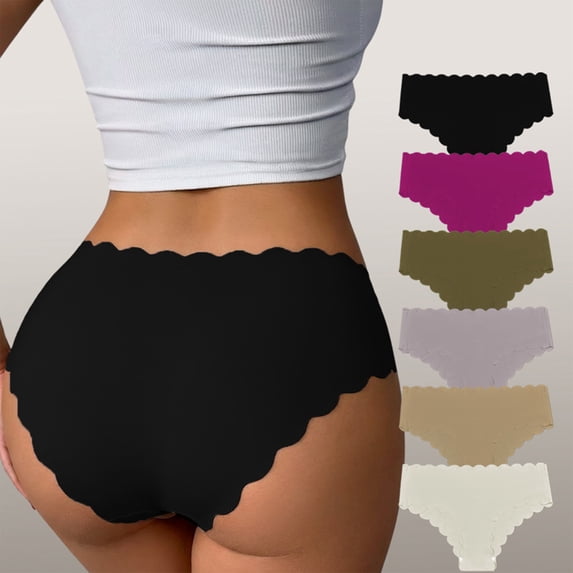 Women's High Waisted Seamless Underwear with No Show Design and Breathable Fabric Featuring Soft Stretchy Material Complexion S