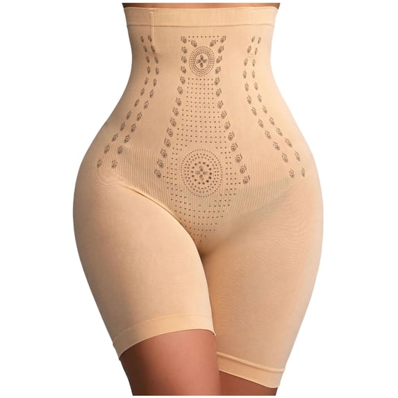Women’s High-Waisted Shapewear Shorts – Tummy Control Seamless Body Shaper with Thigh Compression
