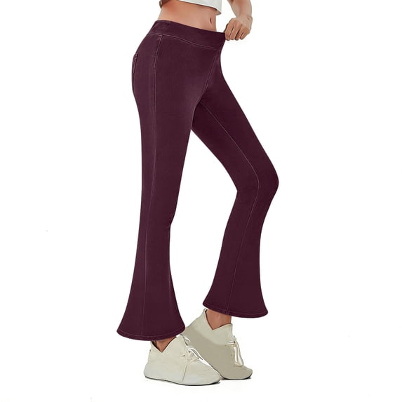 Women's High Waisted Skinny Flare Jeans Pull Stretchy High Waisted Skinny Jean Leggings Control Denim Pants Breathable Stretchy Slimming Denim for Women