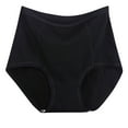 thumbnail image 1 of Women's High Waisted Soft Breathable Panties Stretch Briefs Seamless Ladies Briefs Seamless Underwear for Women Underwear Seamless Brief Black 5XL, 1 of 3