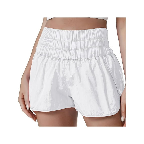 Women's High Waisted Sports Shorts, Quick Dry Stretch Running Shorts for Workout, Training and Casual Activewear