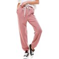 thumbnail image 1 of Women's High Waisted Sporty Gym Athletic Fit Jogger Sweatpants and Loose fit Lounge Trousers Made in USA…, 1 of 7