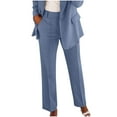 thumbnail image 1 of Women's High Waisted Straight Leg Dress Pants Versatile Business Casual Stretch Work Pencil Pants with Pockets, 1 of 4