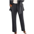 thumbnail image 1 of Women's High Waisted Straight Leg Dress Pants Versatile Business Casual Stretch Work Pencil Pants with Pockets, 1 of 4