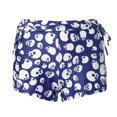 thumbnail image 1 of Women's High Waisted Stretchy Casual Summer Shorts Sports Gym Skull Printed Mid Waist Pants Stretch Elastic Leggings Flowy Shorts S-XL, 1 of 6