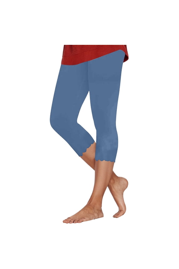 Women's High Waisted Stretchy Denim Bermuda Shorts Casual Pants Lace Trim Capris Home Leisure Spring Summer Wear Stylish Bottoms Summer Flowy Shorts S-3XL