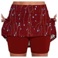 thumbnail image 1 of Women's High Waisted Stretchy Denim Bermuda Shorts Skorts Skirt Sports Skorts New Summer Fashion Summer Casual Beach Shorts with Pockets S-5XL, 1 of 6