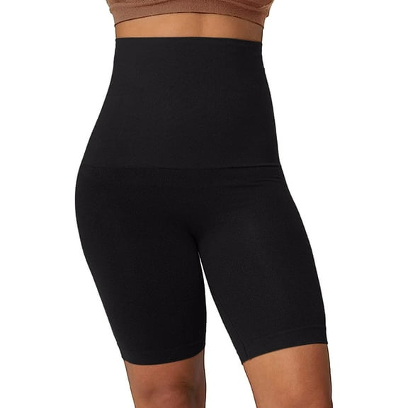 Women's High Waisted Stretchy Summer Shorts Plus Size Pants Corset Postpartum Shaping Leggings Powerful Lifting Body Shaping Pants Trendy Casual Shorts S-4XL