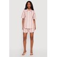 thumbnail image 1 of Women's High Waisted Striped Casual Shorts, 1 of 4