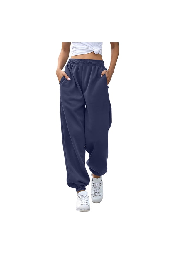 Women's High Waisted Sweatpants Workout Active Joggers Pants Baggy Lounge Bottoms Fall Pants for Women 2025 Trendy