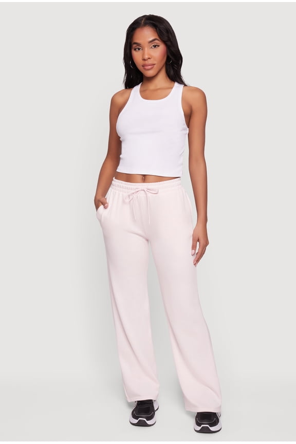 Women's High Waisted Sweatpants with Drawstring Waist