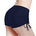 thumbnail image 1 of Women's High Waisted Swim Shorts - Tummy Control Adjustable Board Shorts with Side Tie, Plus Size Bathing Suit Bottoms, Quick-Dry Swimwear for Women, Boyshorts & Tankini Bikini Bottom, 1 of 4