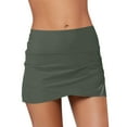 thumbnail image 1 of Women's High Waisted Swim Skirt Swimsuit Bikini Bottoms, 1 of 9