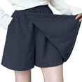 thumbnail image 1 of Women's High Waisted Tennis Skort 2025 Summer Wrap Mini Skirt Ice Silk Elastic Waist Skirts Pull On Lounge Skorts with Built in Short Loose Fit for Casual, 1 of 5