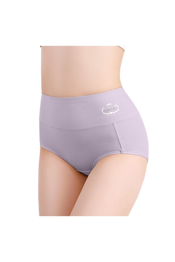 Women's High Waisted Underwear Postpartum Support Comfortable Breathable Full Coverage Briefs for Everyday Wear