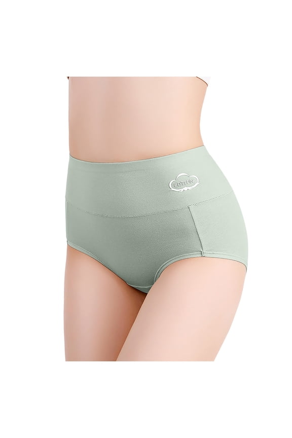 Women's High Waisted Underwear Postpartum Support Comfortable Breathable Full Coverage Briefs for Everyday Wear