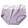 thumbnail image 1 of Women's High Waisted Underwear Tummy Control Panties Floral Print Full Coverage Cotton Briefs Breathable Soft Everyday Comfort Fit Seamless Waistband, 1 of 4