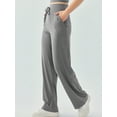 thumbnail image 1 of Women's High Waisted Wide Leg Lounge Pants with Drawstring and Pockets, 1 of 7