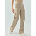 thumbnail image 1 of Women's High Waisted Wide Leg Lounge Pants with Drawstring and Pockets, 1 of 1
