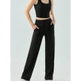 thumbnail image 1 of Women's High Waisted Wide Leg Lounge Pants with Drawstring and Pockets, 1 of 7