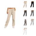 thumbnail image 1 of Women’s High Waisted Wide Leg Sweatpants – Fleece-Lined Joggers with Pockets, Straight Leg Yoga Pants for Workout & Fall Wear, 1 of 9