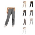 thumbnail image 1 of Women’s High Waisted Wide Leg Sweatpants – Fleece-Lined Joggers with Pockets, Straight Leg Yoga Pants for Workout & Fall Wear, 1 of 9