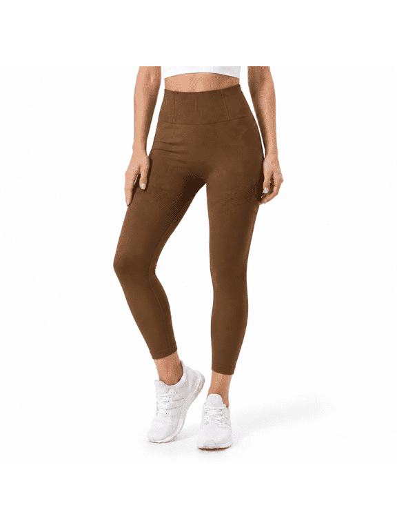 Women's High Waisted Yoga Leggings, Buttercore Ruched V-Back Tummy Control Workout Pants