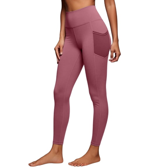 Women's High Waisted Yoga Leggings with Pockets Butt Lifting Workout Pants Squat Proof Running Leggings
