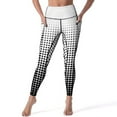 thumbnail image 1 of Women's High Waisted Yoga Leggings with Pockets，Colored Grid Geometry，Tummy Control Non See Through Workout Athletic Running Yoga Pants, 1 of 6