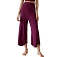 thumbnail image 1 of Women's High Waisted Yoga Pants Running Gym Sports Active Cropped Pants Solid Color Stretch Workout Casual Loose Soft Pants, 1 of 6