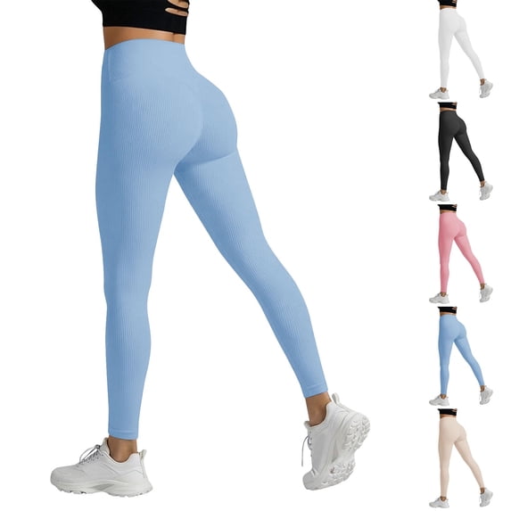 Women's High Waisted Yoga Pants Trousers Leggings Peach Seamless Solid Color Waist Hip Lift Tummy Control Stretchy Soft Workout Running Fitness Pilates Gym Wear Lounge Wear