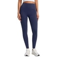 thumbnail image 1 of Women's High Waisted Yoga Pants with Pockets – Tummy Control Leggings for Running, Gym, Fitness & Casual Wear, Stretchy Workout Tights(Dark Blue,10), 1 of 9
