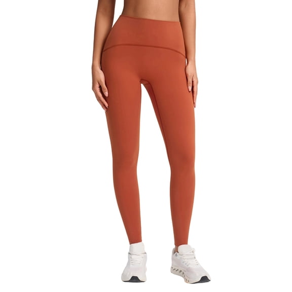 Women's High Waisted Yoga Pants with Pockets – Tummy Control Leggings for Running, Gym, Fitness & Casual Wear, Stretchy Workout Tights(Orange,6)