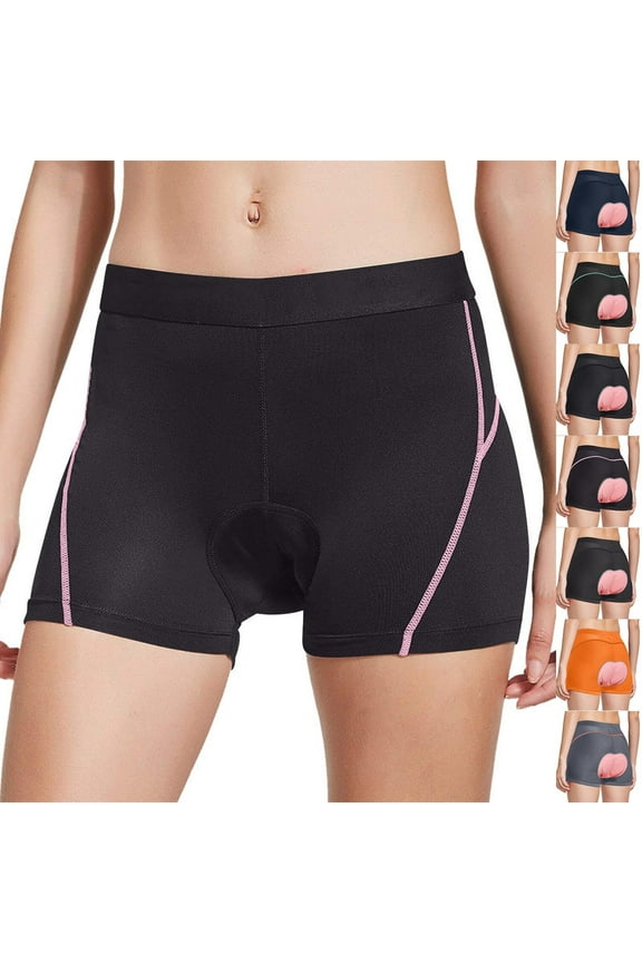 Women's High Waisted Yoga Shorts, Fitness Riding Pants with Silicone Seat Cushion, Outdoor Athletic Bottoms, Stretchy Quick-Drying Workout Gear for Pilates, Gym, Commuting Essentials, Summer Activewe