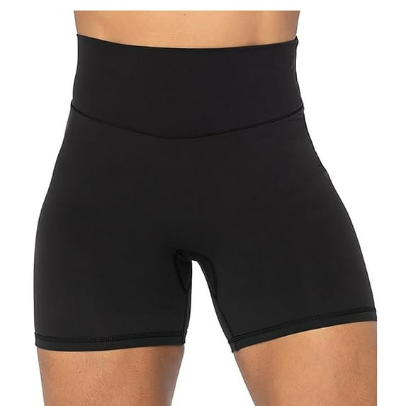 Funidos Women's High-Waisted Yoga Biker Shorts Seamless Tummy Control Workout Shorts for Women High Elasticity Gym Running