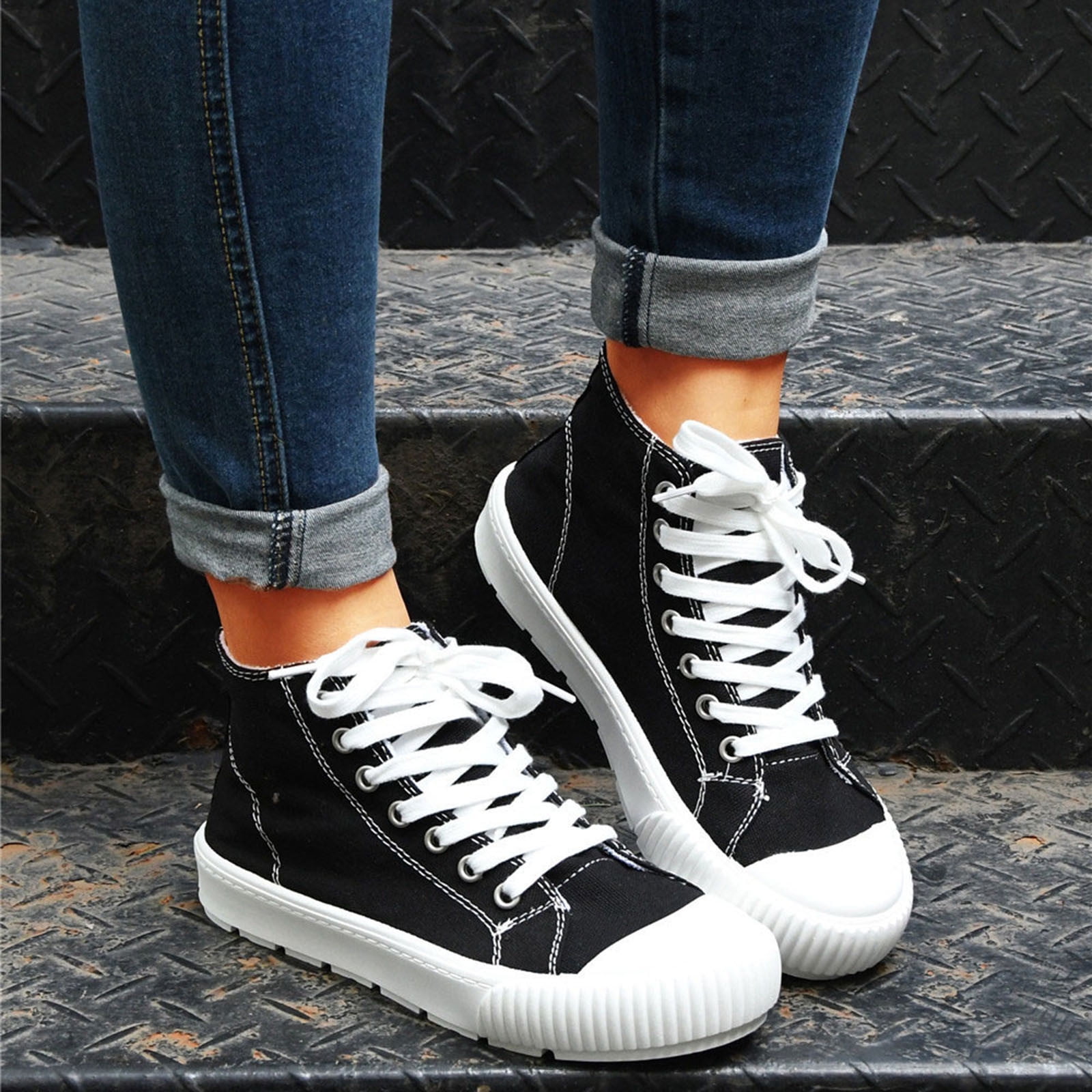 Buy Black Sneakers for Women by HI-ATTITUDE Online | Ajio.com