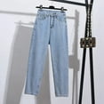 thumbnail image 1 of Women's High-waist Straight-leg Cropped Jeans, 1 of 6