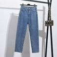 thumbnail image 1 of Women's High-waist Straight-leg Cropped Jeans, 1 of 6