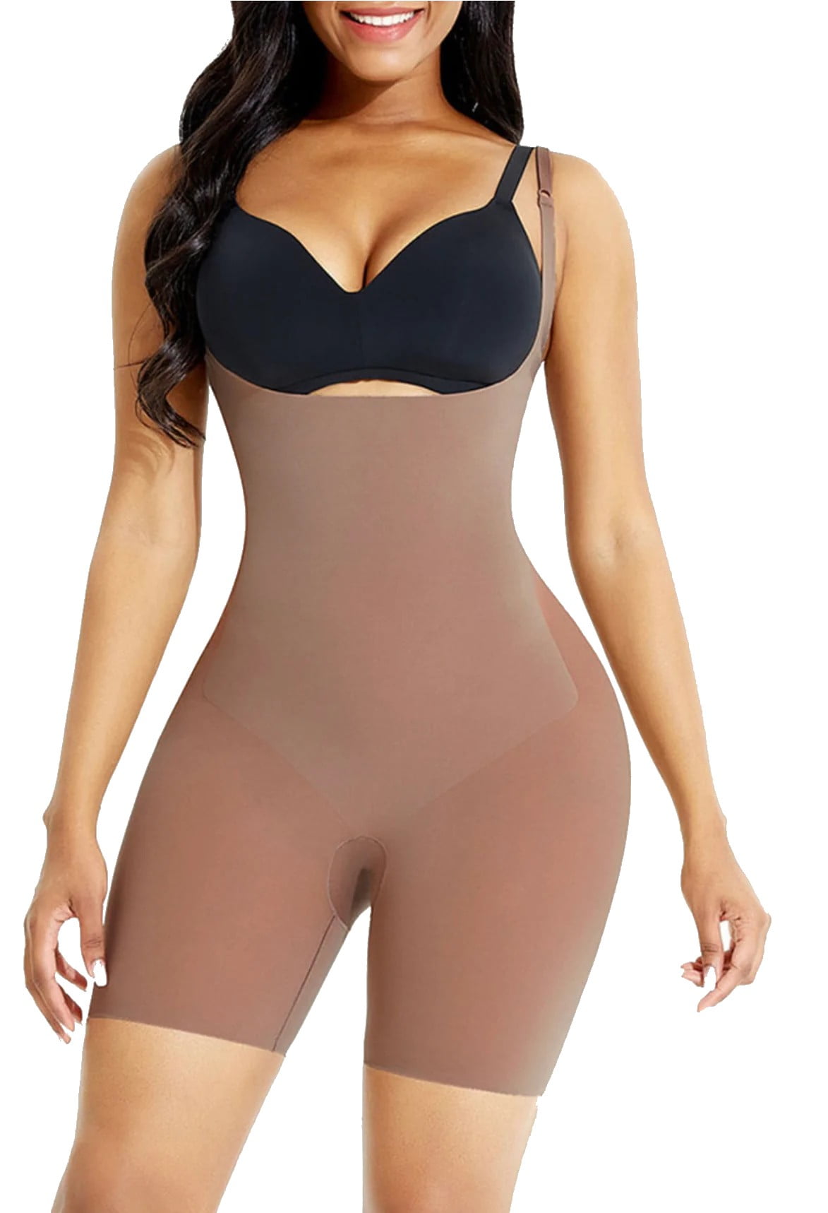 Buy Women's Open Bust Bodysuit Body Shaper Sets Tummy Control Shapewear  Black S at