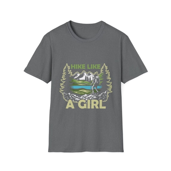 Women's "Hike Like a Girl" Graphic Tee: Comfortable Outdoor T-Shirt
