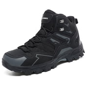Women's Hiking Boots Outdoor Trekking Backpacking Mountaineering Non-Slip Lightweight Boots,Black