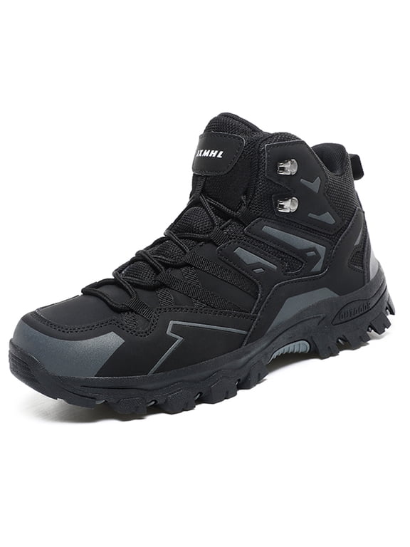 Women's Hiking Boots Outdoor Trekking Backpacking Mountaineering Non-Slip Lightweight Boots,Black