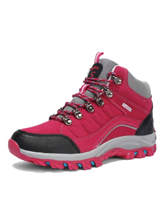 Women's Hiking Boots Waterproof Non- Climbing Trekking Sneakers Outdoor Ankle Boots Hiking Shoes