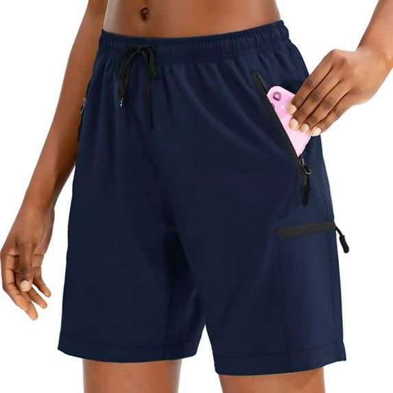 Women's Hiking Cargo Shorts Quick Dry Lightweight Athletic Shorts for Women