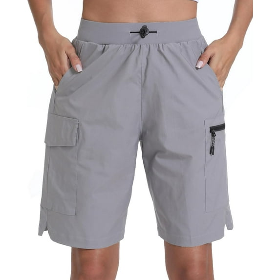 Women's Hiking Cargo Shorts Quick Dry Lightweight Shorts for Travel Athletic