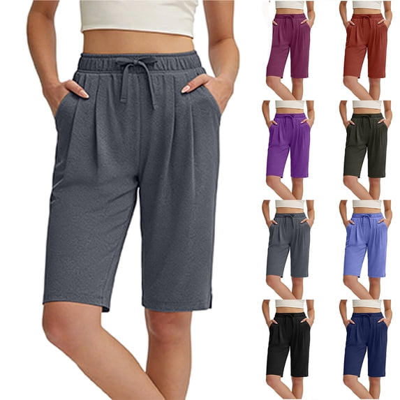 Women's Hiking Cargo Shorts with Pockets Quick Dry Lightweight Shorts for Women Golf Casual Summer Shorts,Gray XXXL